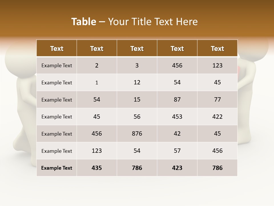 Label Character Solution PowerPoint Template