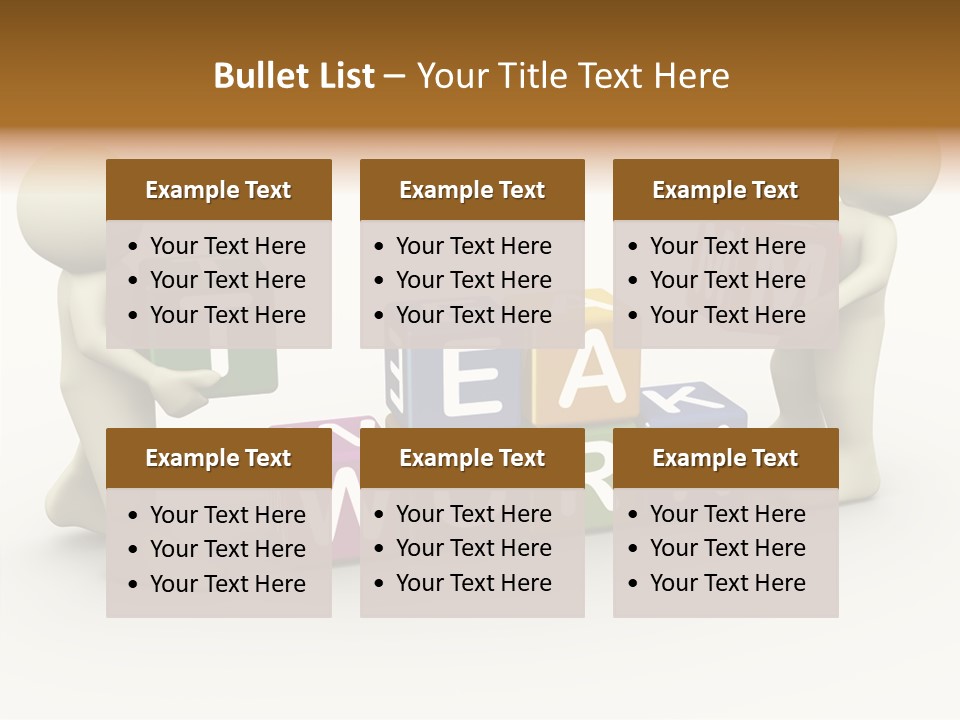 Label Character Solution PowerPoint Template