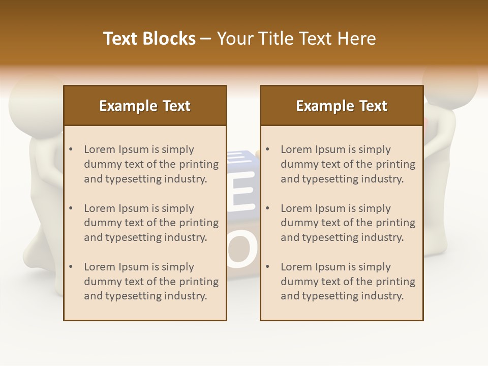 Label Character Solution PowerPoint Template