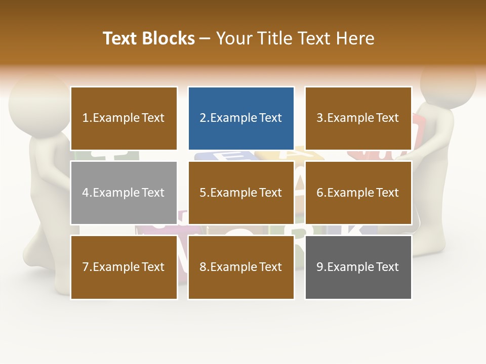 Label Character Solution PowerPoint Template