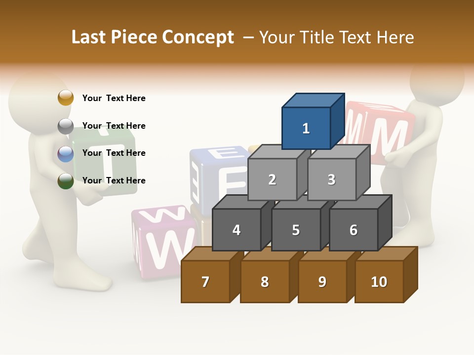 Label Character Solution PowerPoint Template