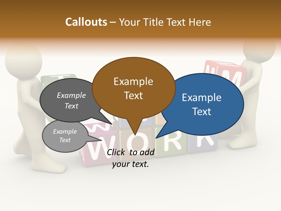Label Character Solution PowerPoint Template