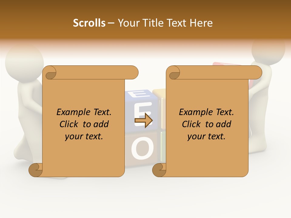 Label Character Solution PowerPoint Template