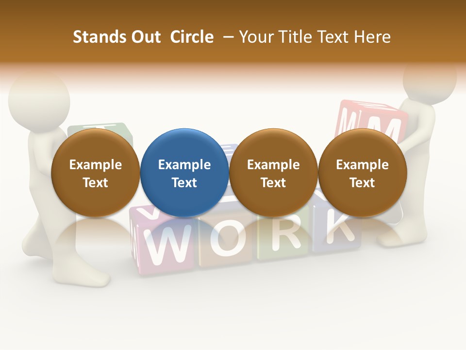 Label Character Solution PowerPoint Template