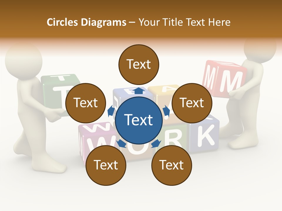 Label Character Solution PowerPoint Template