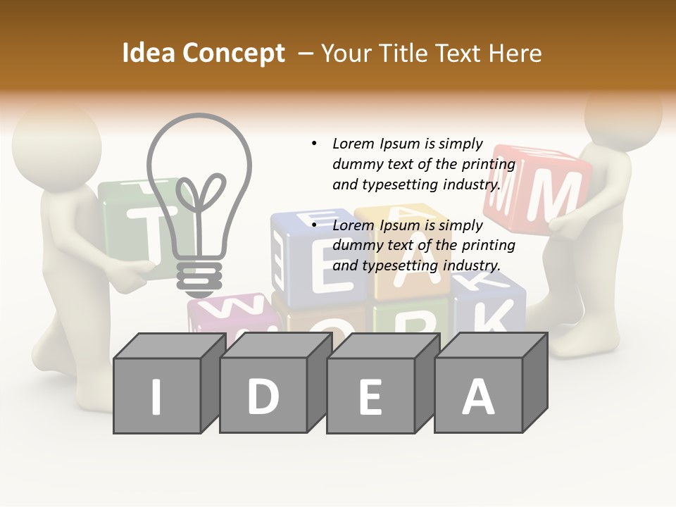 Label Character Solution PowerPoint Template