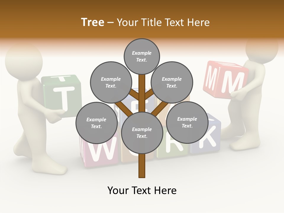 Label Character Solution PowerPoint Template