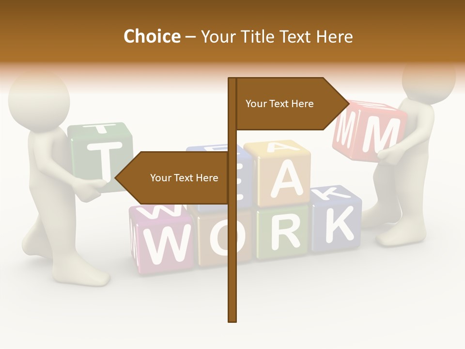Label Character Solution PowerPoint Template