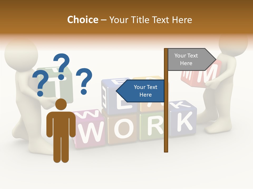Label Character Solution PowerPoint Template