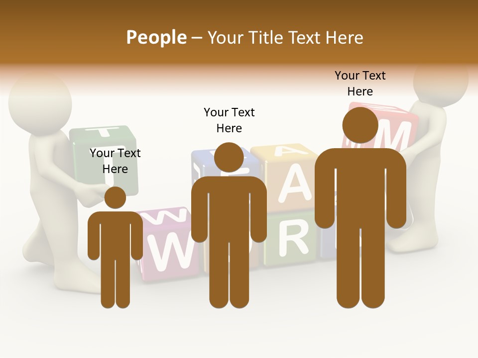 Label Character Solution PowerPoint Template