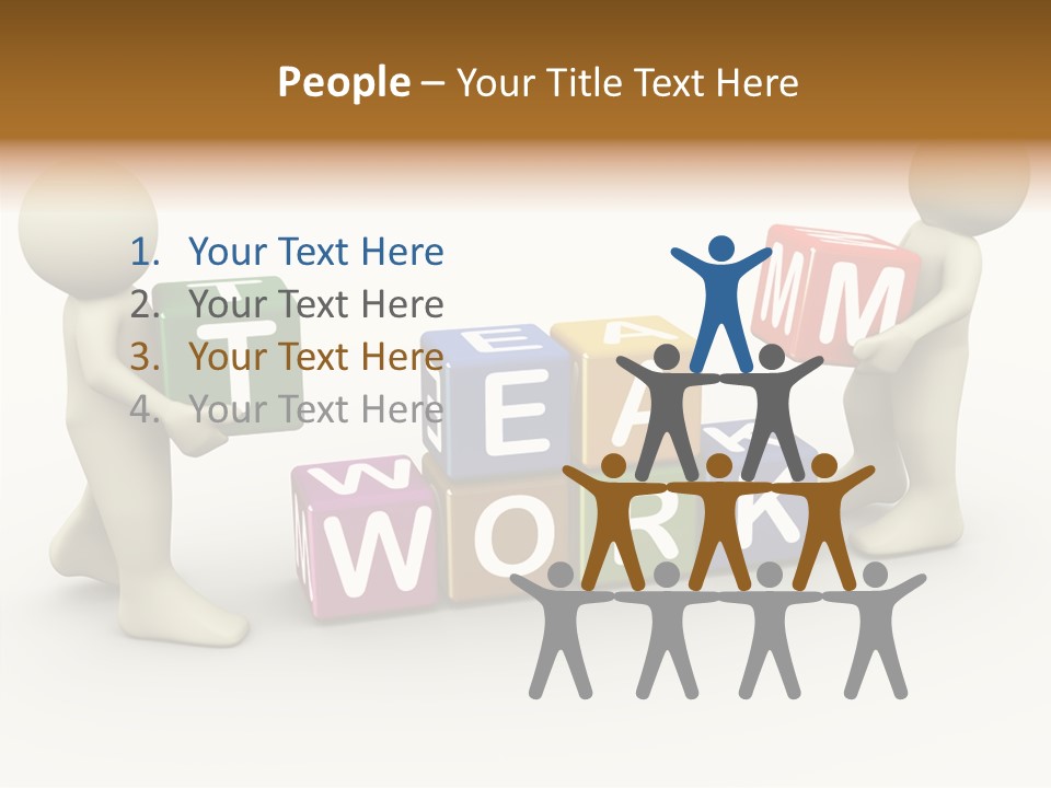 Label Character Solution PowerPoint Template