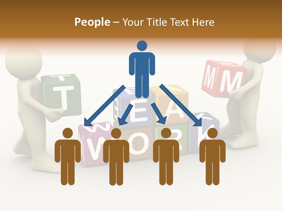 Label Character Solution PowerPoint Template