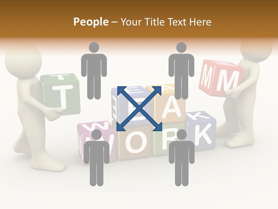 Label Character Solution PowerPoint Template