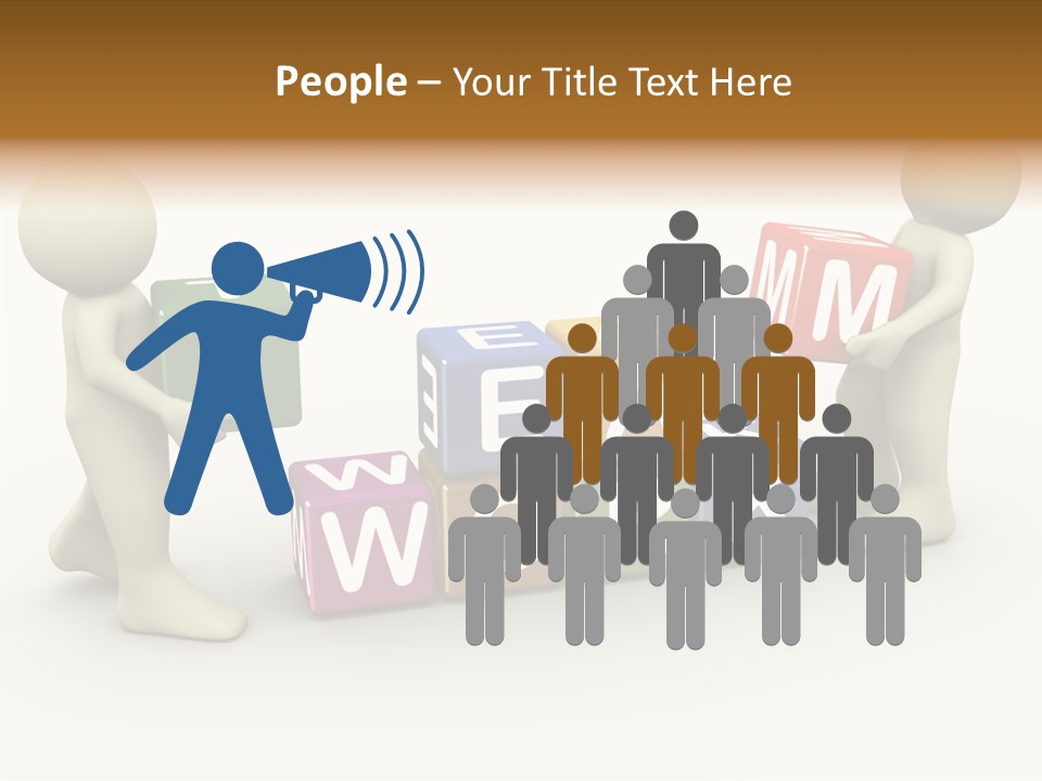 Label Character Solution PowerPoint Template