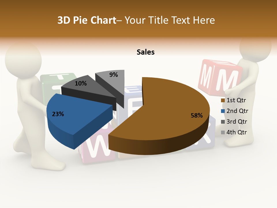 Label Character Solution PowerPoint Template