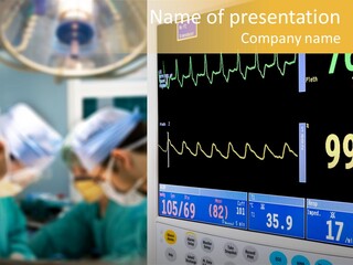 Room Electrocardiogram Professional PowerPoint Template