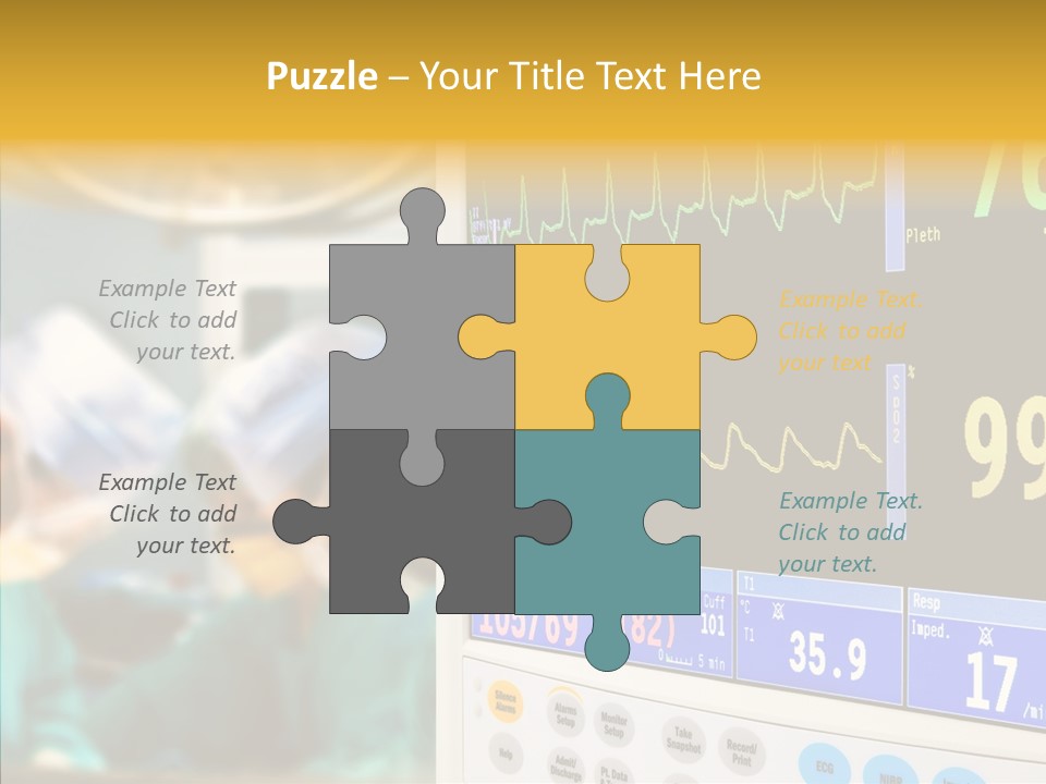 Room Electrocardiogram Professional PowerPoint Template