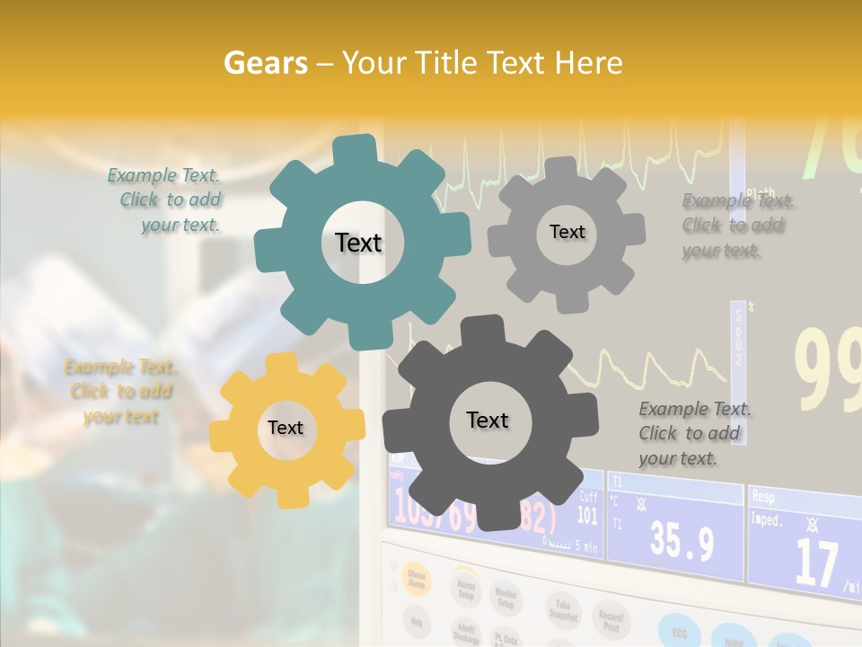 Room Electrocardiogram Professional PowerPoint Template