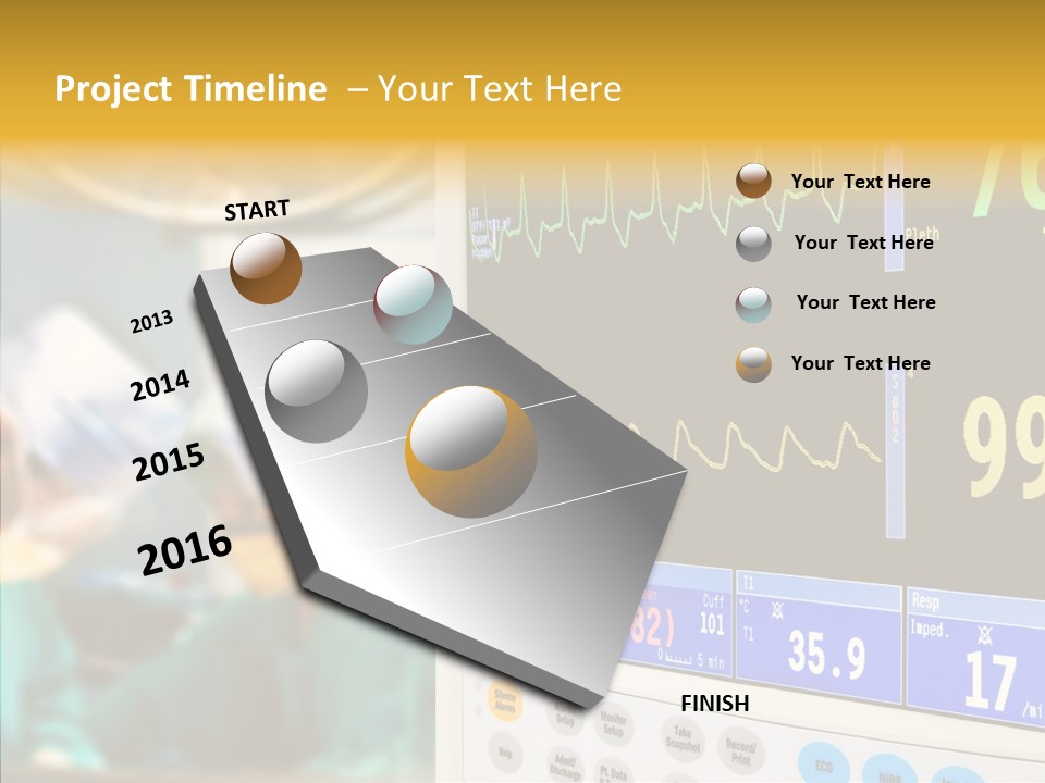 Room Electrocardiogram Professional PowerPoint Template