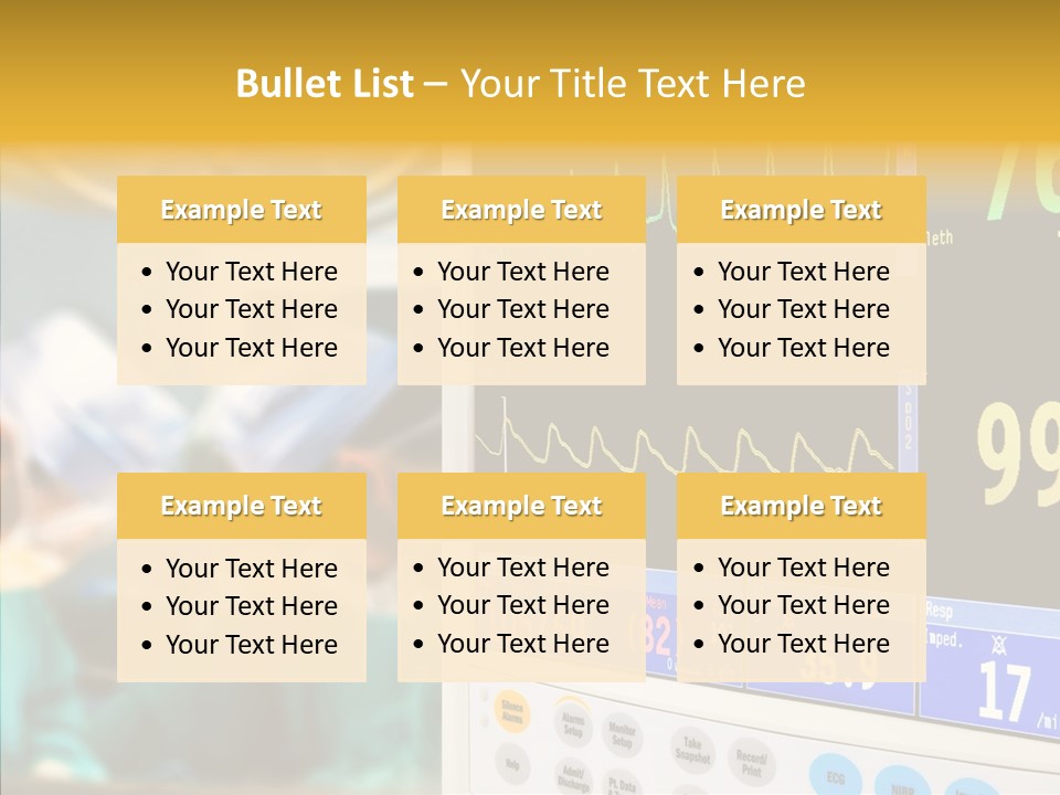 Room Electrocardiogram Professional PowerPoint Template