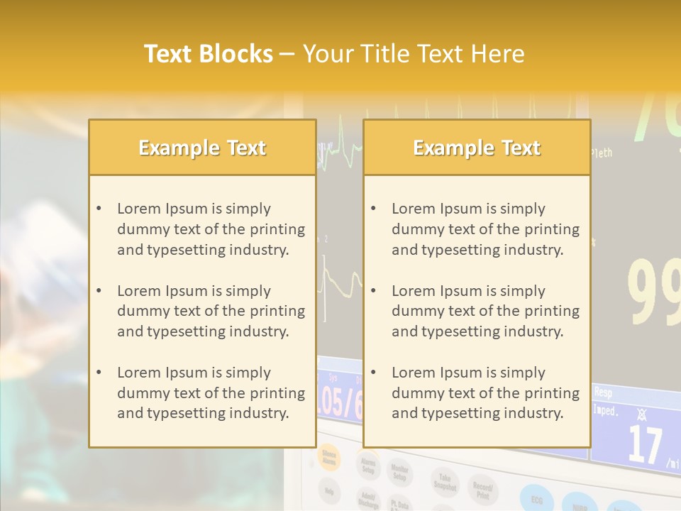 Room Electrocardiogram Professional PowerPoint Template