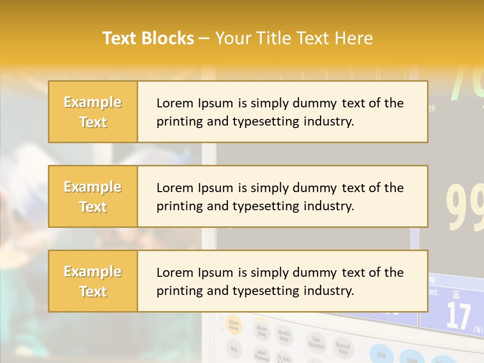 Room Electrocardiogram Professional PowerPoint Template