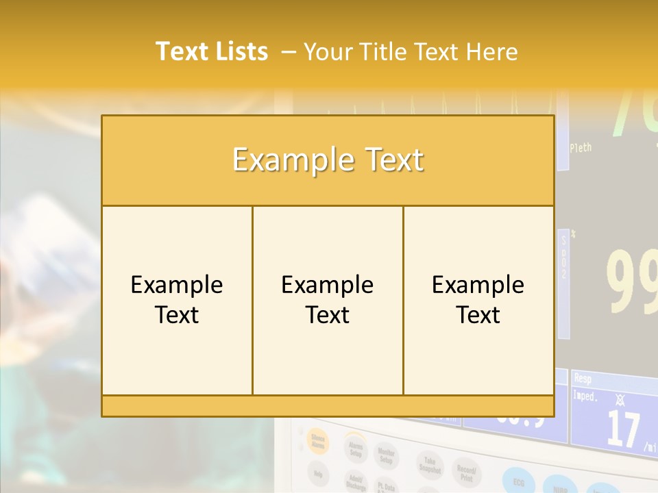 Room Electrocardiogram Professional PowerPoint Template