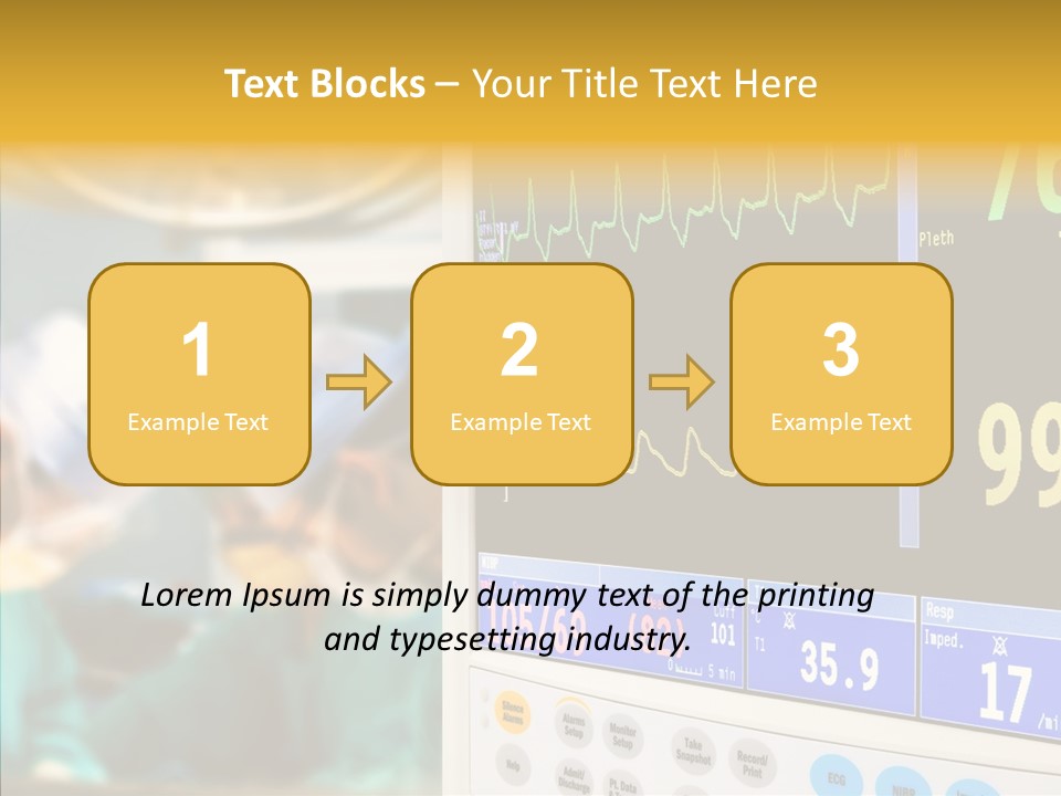 Room Electrocardiogram Professional PowerPoint Template