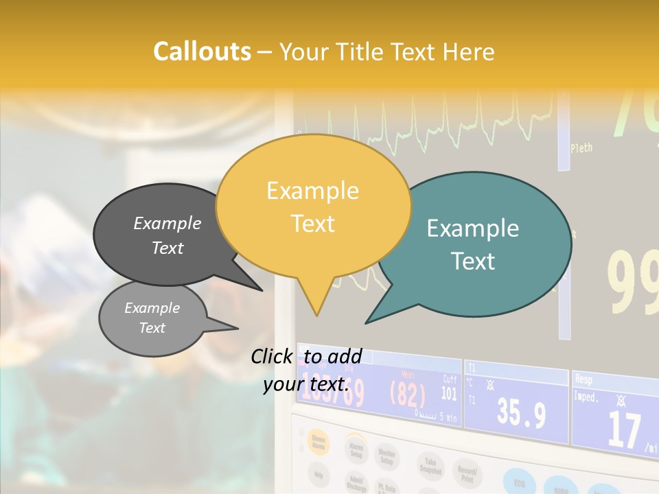 Room Electrocardiogram Professional PowerPoint Template