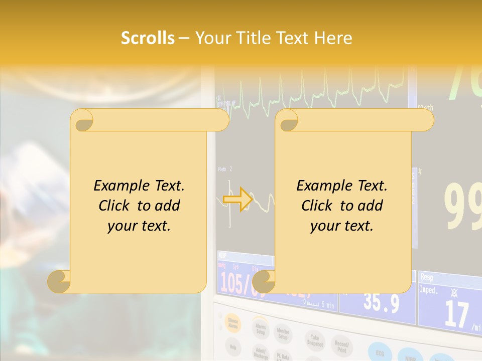 Room Electrocardiogram Professional PowerPoint Template
