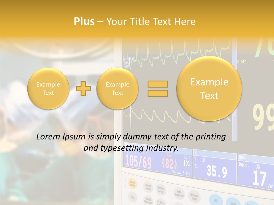Room Electrocardiogram Professional PowerPoint Template