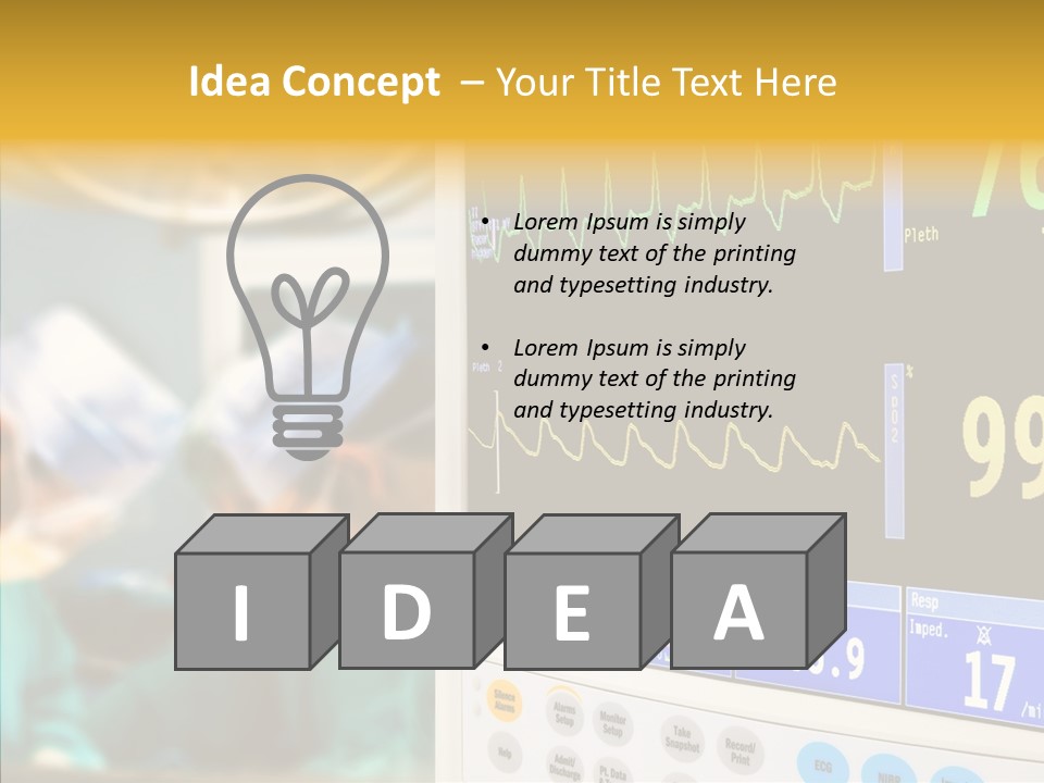 Room Electrocardiogram Professional PowerPoint Template