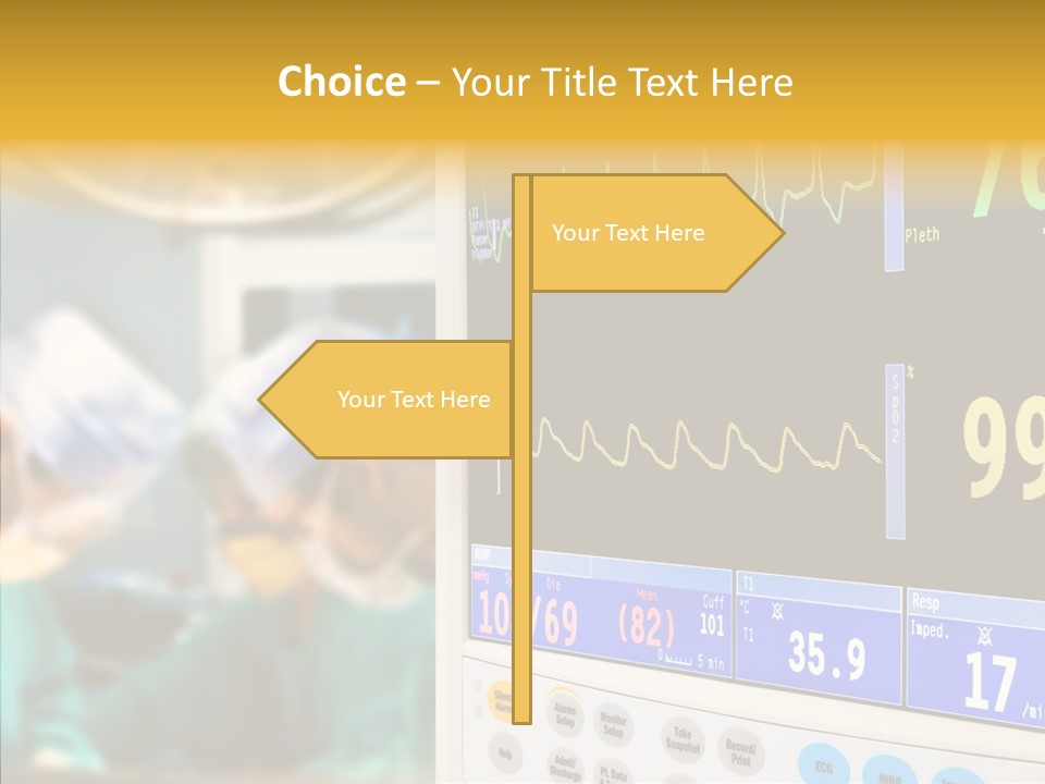 Room Electrocardiogram Professional PowerPoint Template