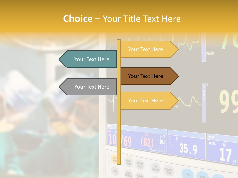 Room Electrocardiogram Professional PowerPoint Template