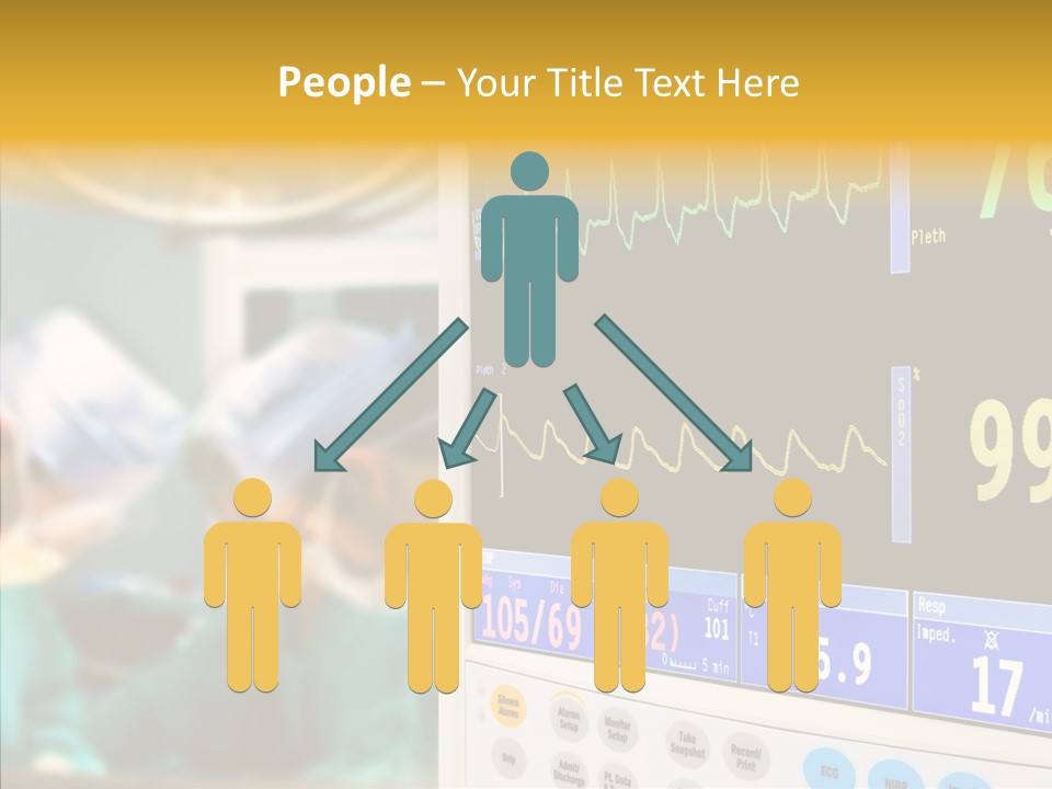Room Electrocardiogram Professional PowerPoint Template