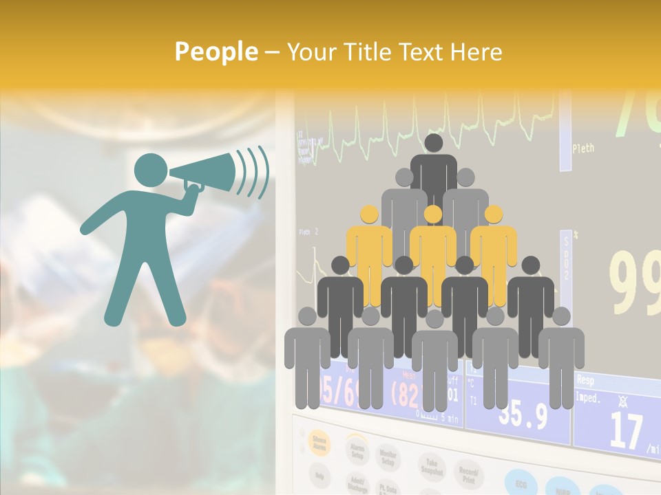 Room Electrocardiogram Professional PowerPoint Template