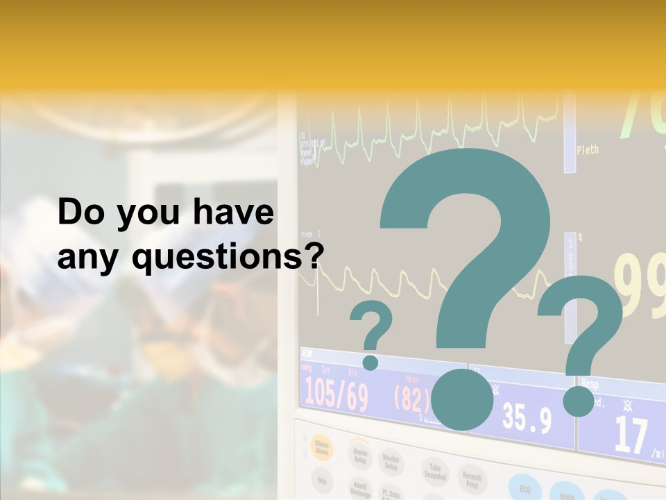 Room Electrocardiogram Professional PowerPoint Template