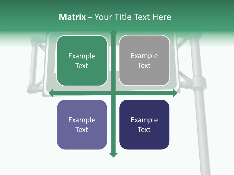 Planning Sign Street Sign PowerPoint Template
