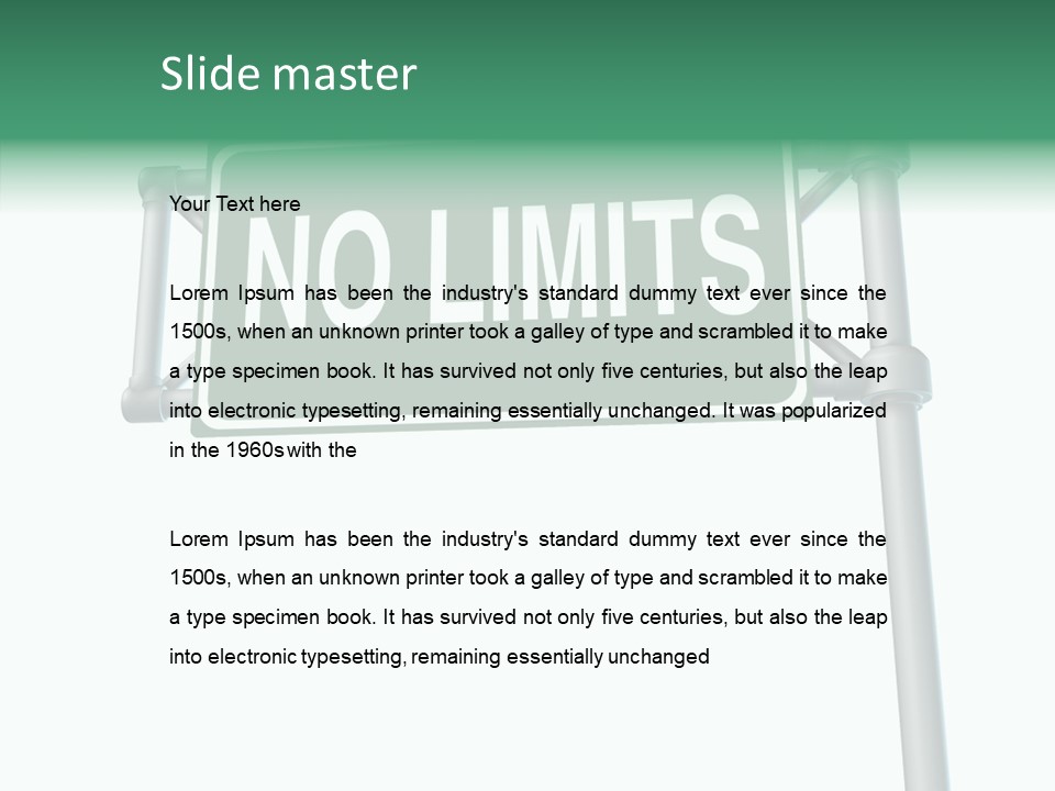 Planning Sign Street Sign PowerPoint Template