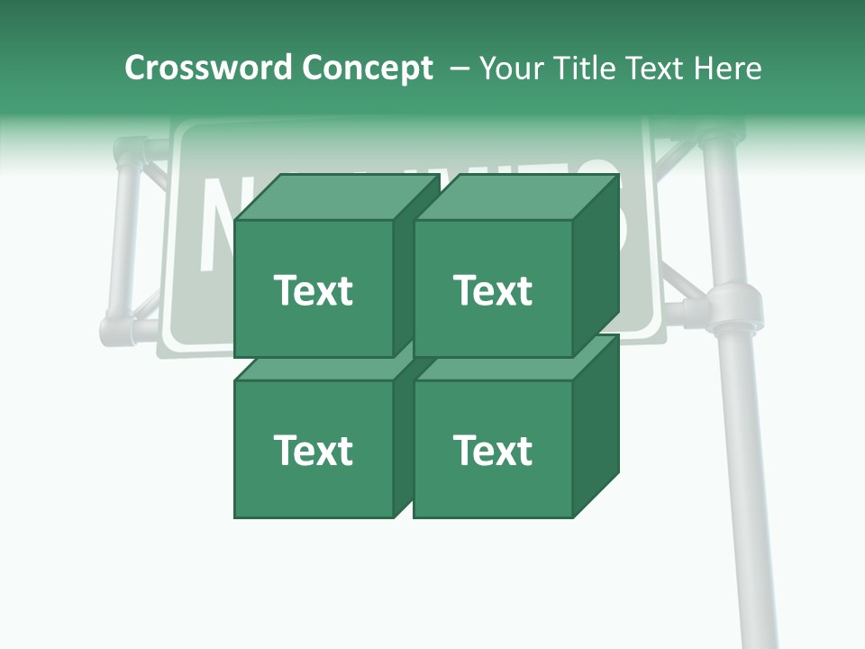Planning Sign Street Sign PowerPoint Template