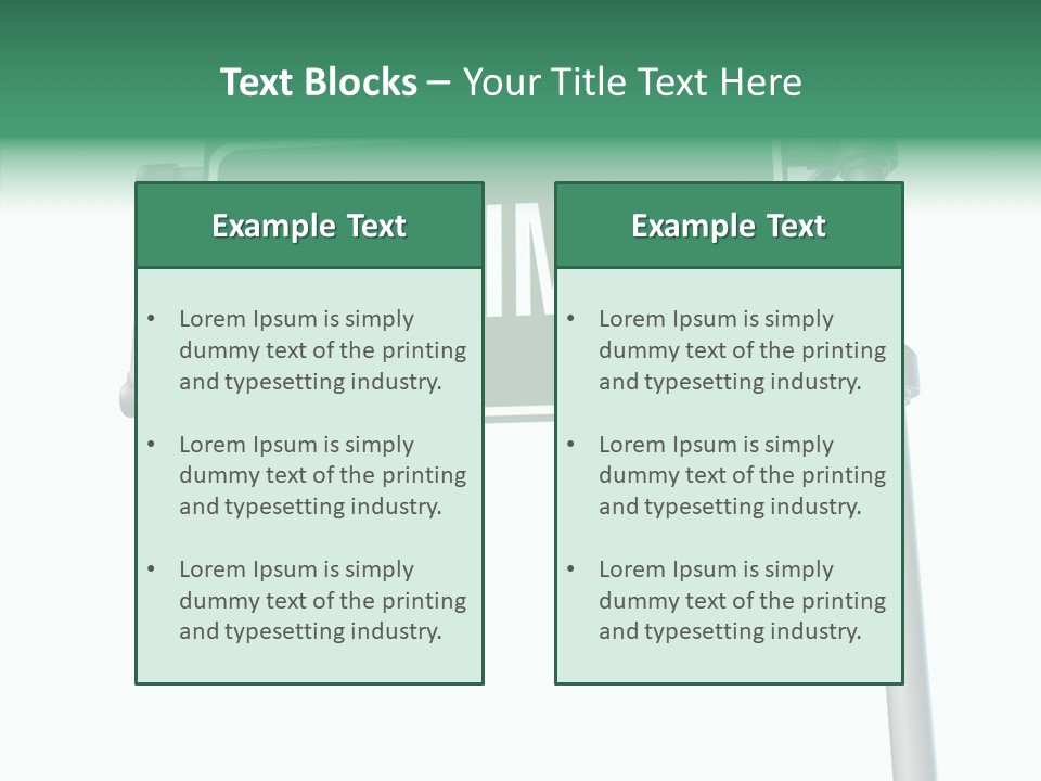 Planning Sign Street Sign PowerPoint Template