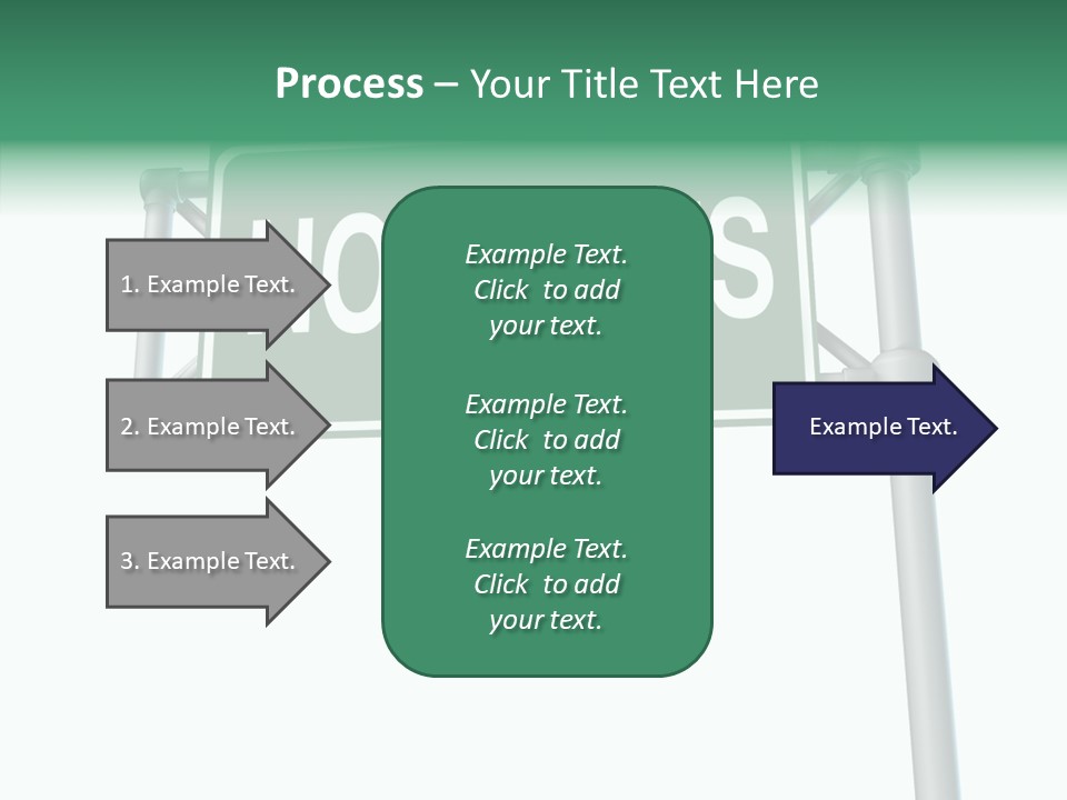Planning Sign Street Sign PowerPoint Template