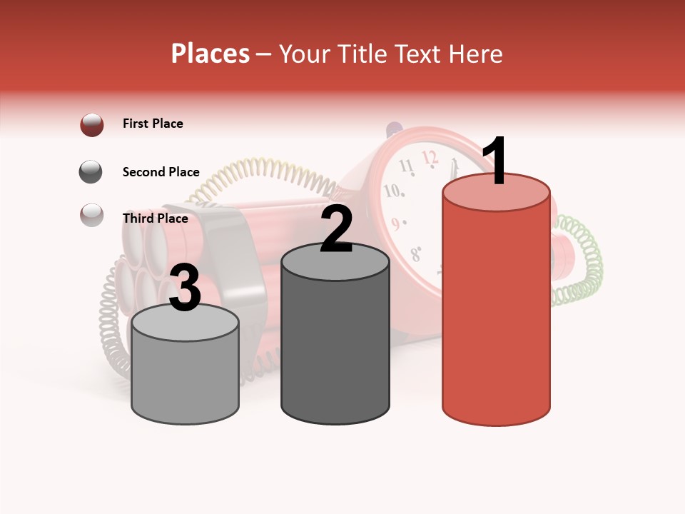 Alarm Danger White PowerPoint Template