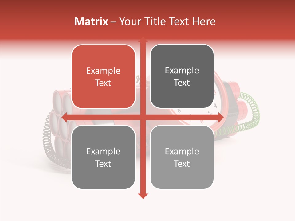 Alarm Danger White PowerPoint Template