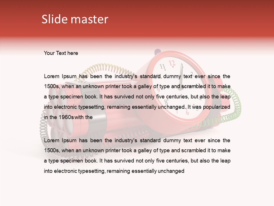 Alarm Danger White PowerPoint Template