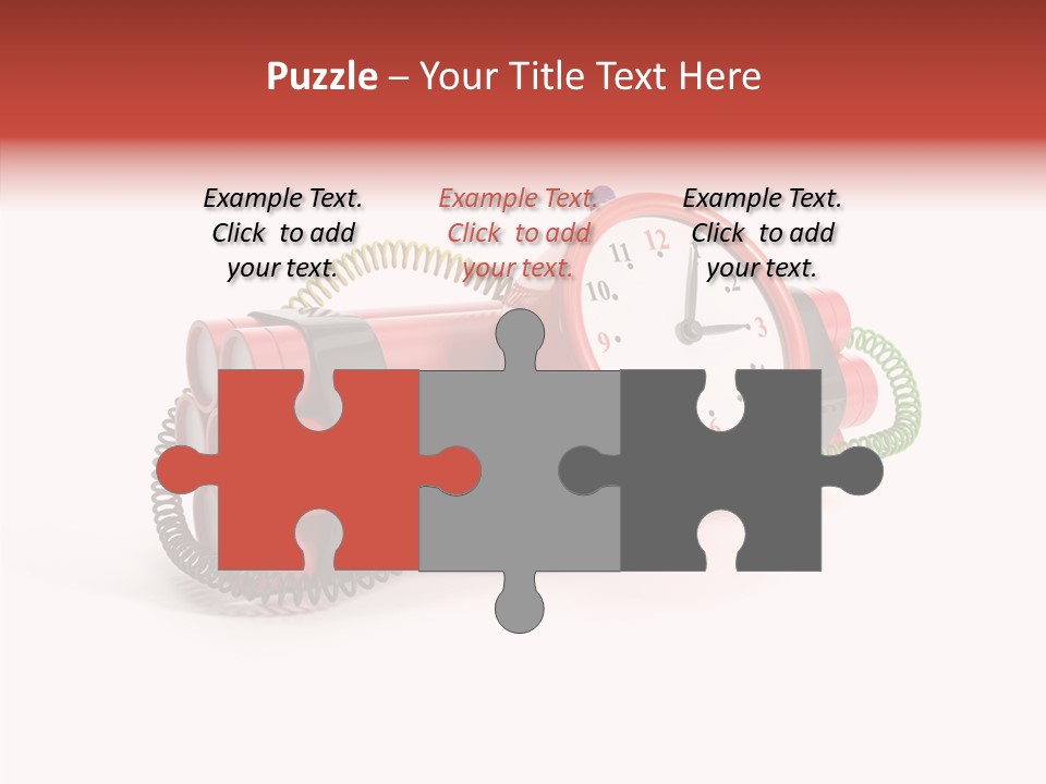 Alarm Danger White PowerPoint Template