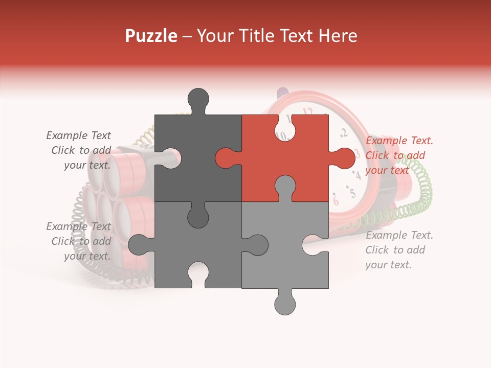 Alarm Danger White PowerPoint Template