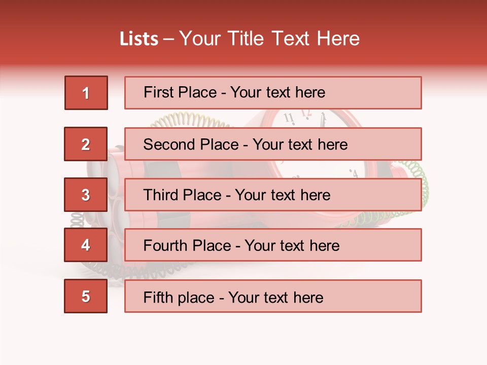 Alarm Danger White PowerPoint Template