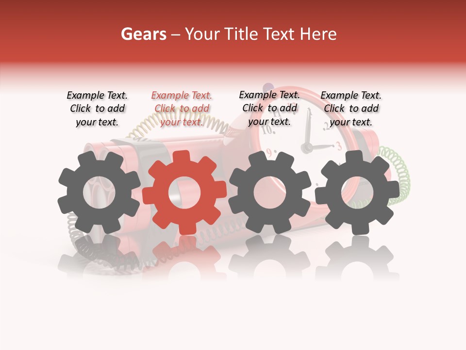 Alarm Danger White PowerPoint Template