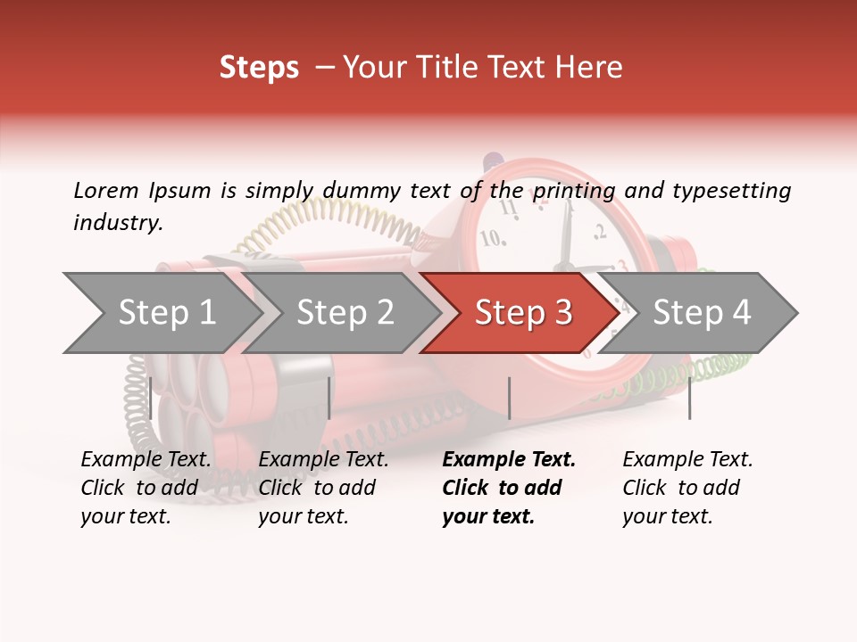 Alarm Danger White PowerPoint Template